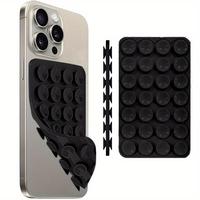 Double-sided Silicone Suction Cup Phone Case Mount, Hands-free Strong Grip Holder for Selfies & Videos, Ideal for iPhone & An...