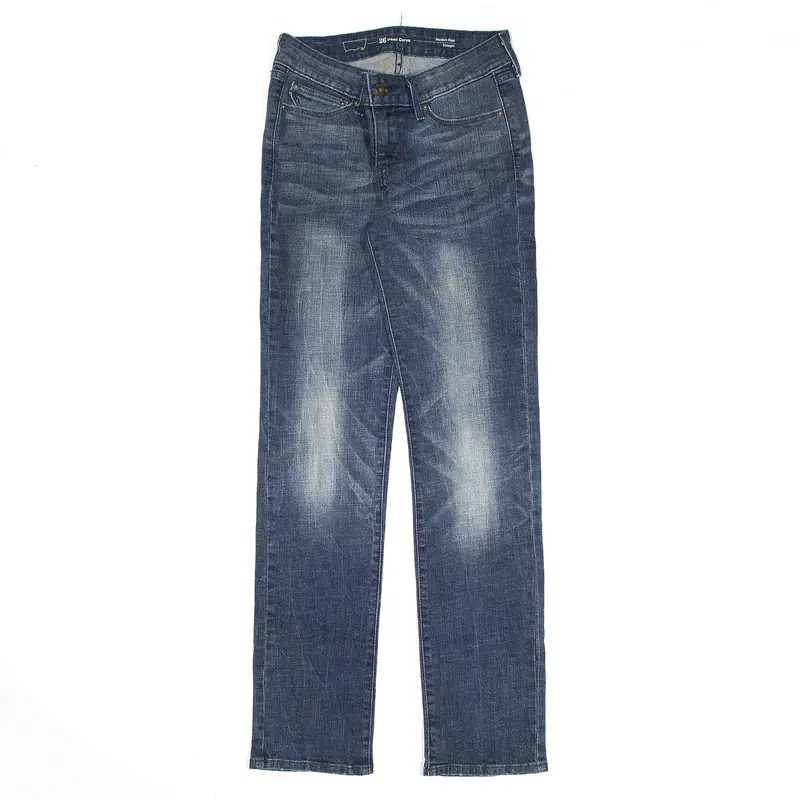 LEVI'S Modern Rise Jeans Blue Denim Slim Straight Womens W26 L32