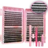 Natural Look Eyelash Extensions Set, Summer Gifts, 1 Set Individual False Eyelashes Extensions Set with Accessories, Professi...
