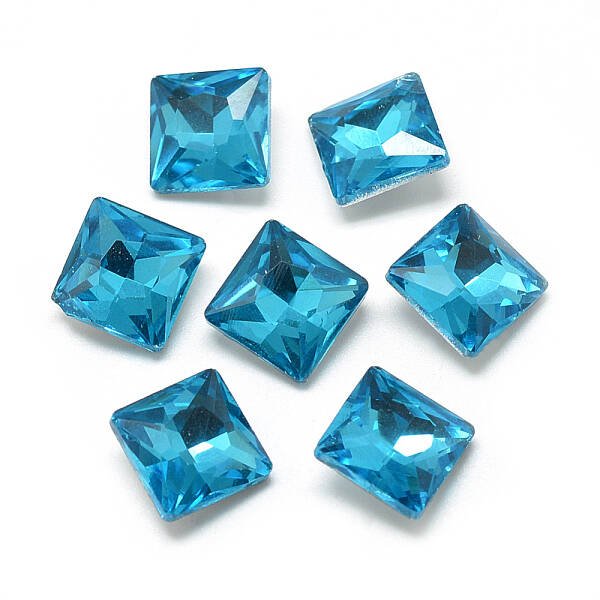 Pointed Back Glass Rhinestone Cabochons