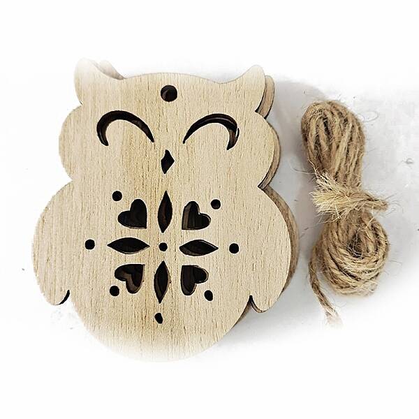 Unfinished Wood Pendant Decorations