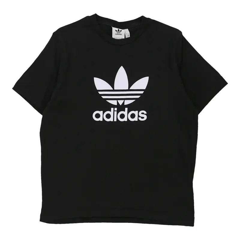 Adidas Spellout T-Shirt - Medium Black Cotton