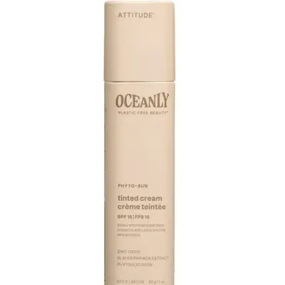 Attitude Oceanly - Tint PHYTO-SUN Moisturizing Sun Cream SPF 15 30 g