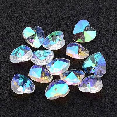 Valentine's Day Glass Pendants