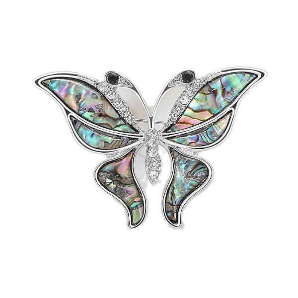 Butterfly Abalone Shell/Paua Shell Brooch Pins