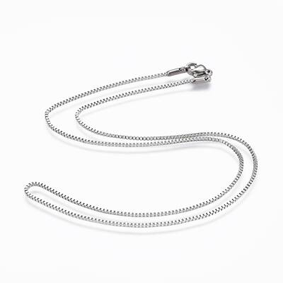 Non-Tarnish 304 Stainless Steel Box Chain Necklaces