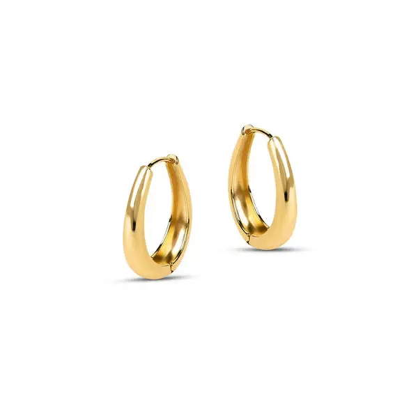 Lola Large Curve Hoop Earrings