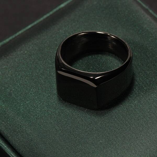 Square Stainless Steel Finger Rings