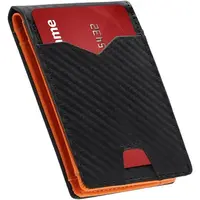 Men's Wallet slim wallet Carbon Fiber Bi-Fold Wallet - RFID Blocking Ultra Thin Card Holder (Holds 10+ Cards) Business & Trav...
