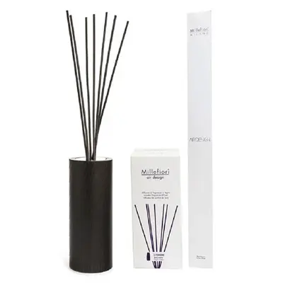 Millefiori milano Air Design Wooden Diffuser Cylinder 7 Stick Brown