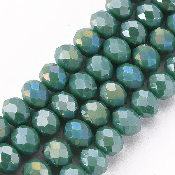 Electroplate Glass Beads Strands