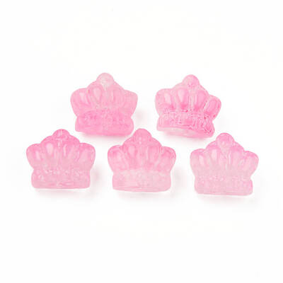 Two Tone Transparent Spray Painted Glass Beads