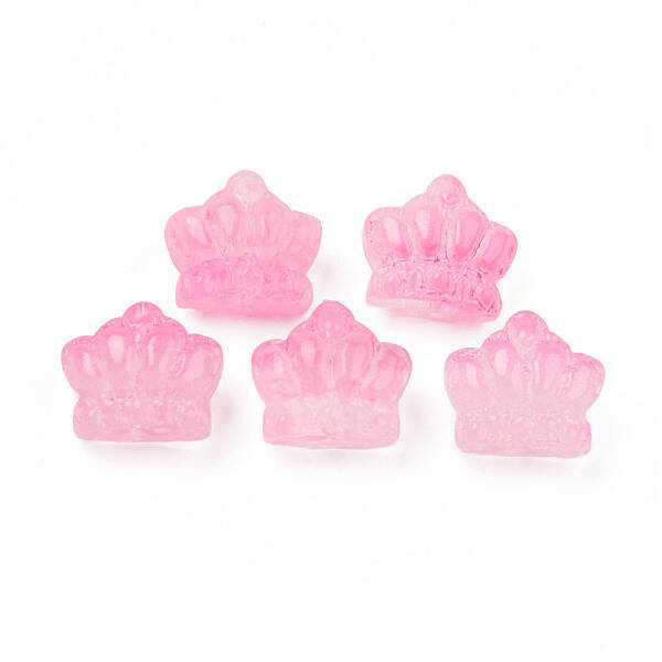 Two Tone Transparent Spray Painted Glass Beads