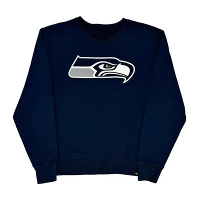 Seattle Seahawks 47 Nfl Sweatshirt - XL Navy Cotton Blend | Size: x-large