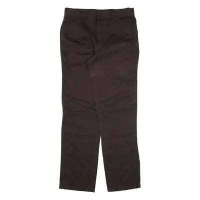 HUGO BOSS Mens Trousers Brown Regular Straight W32 L32