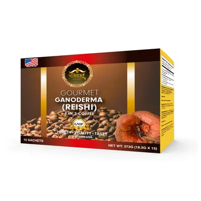 Eternal Spirit Beauty  Traditional  Asian Latte  4-in-1 Insta Coffee with Reishi Ganoderma Singles – Convenient Energy Beve...
