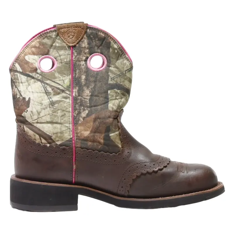 ARIAT Cowboy Boots Brown Leather Womens UK 8.5