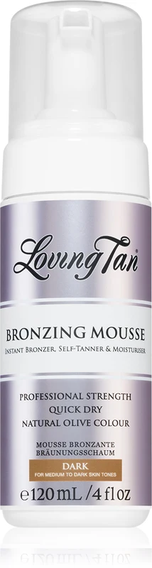 Loving Tan Bronzing Self-tanning Mousse dark color 120 ml