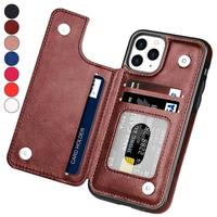 Leather Wallet Case for iPhone 16 15 14 13  Pro Max  Wallet Case 15 Plus Card Holder Flip