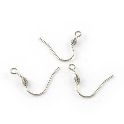 Tarnish Resistant 201 Stainless Steel Earring Hooks