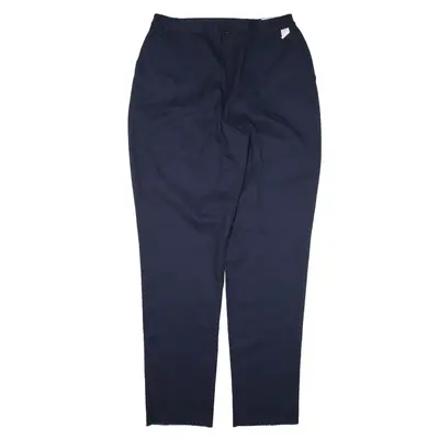 DICKIES Elasticated Waist Trousers Blue Regular Tapered Womens W34 L36