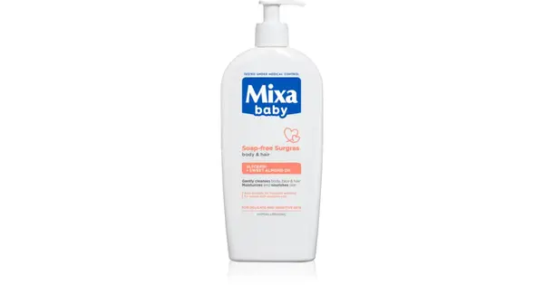 Mixa Baby Body and Hair Gel Without Soap 400ml - Gentle and Nourishing Cleanser for Children