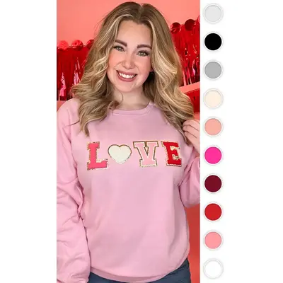 Big Letter Heart Sweatshirt
