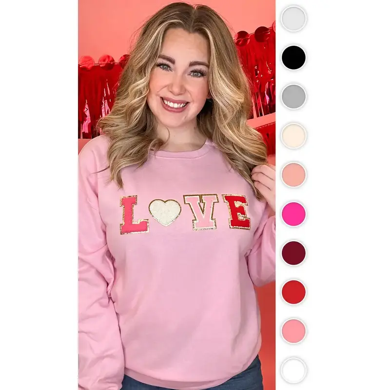 Big Letter Heart Sweatshirt