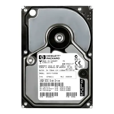 P2815-69001 HP 18GB 10000RPM Ultra-160 SCSI 68-Pin 3.5-Inch Hard Drive