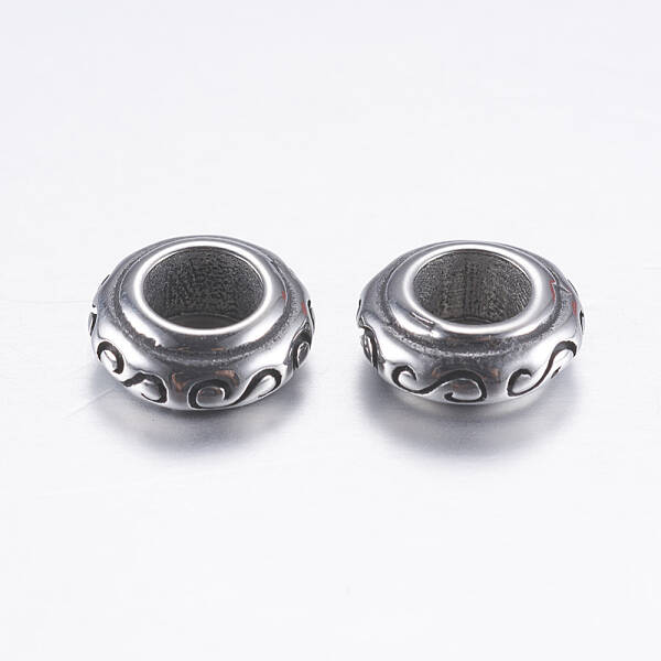 304 Stainless Steel European Beads