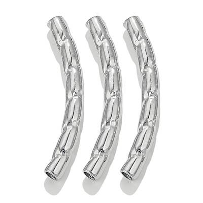 304 Stainless Steel Curved Tube Beads