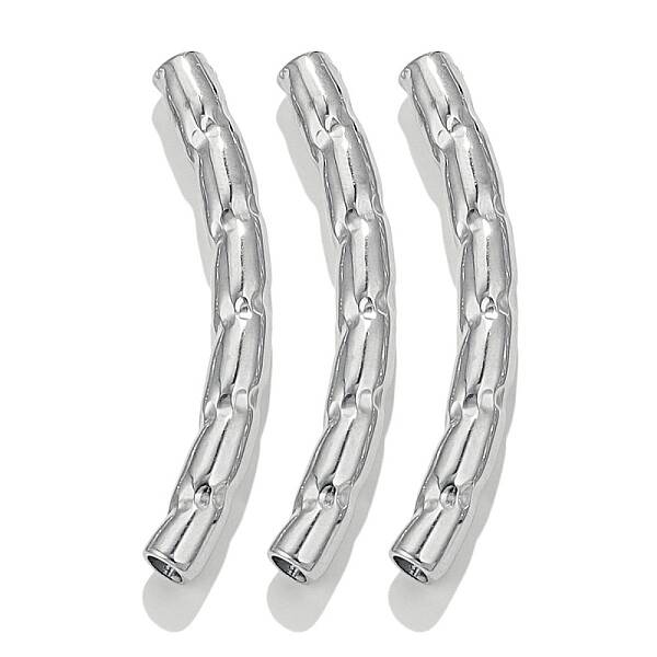 304 Stainless Steel Curved Tube Beads