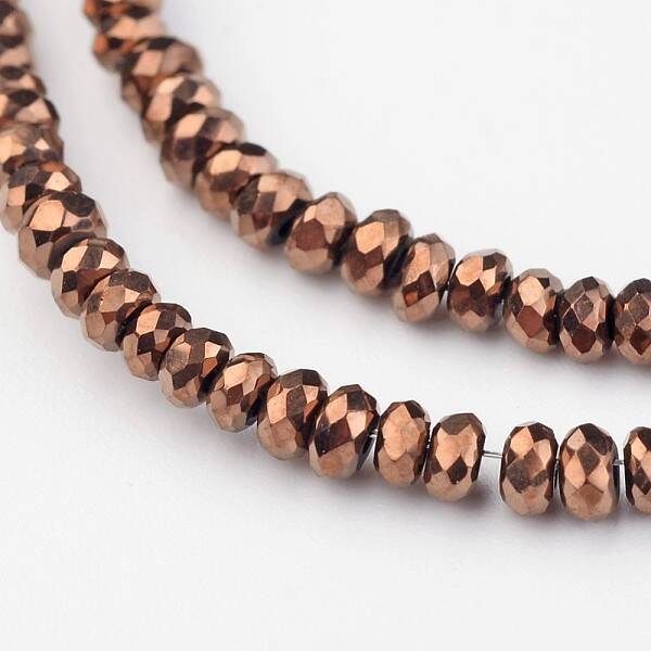 Electroplate Glass Beads Strands