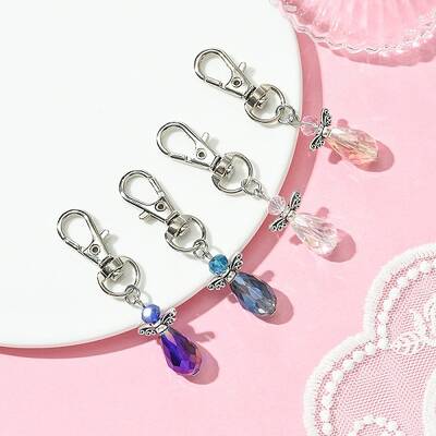 Angel Glass & Alloy Pendant Decoration