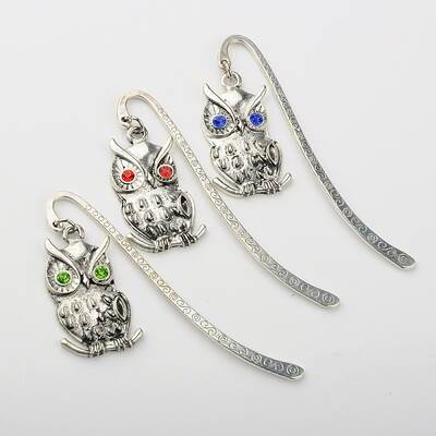 Tibetan Style Alloy Bird Bookmarks
