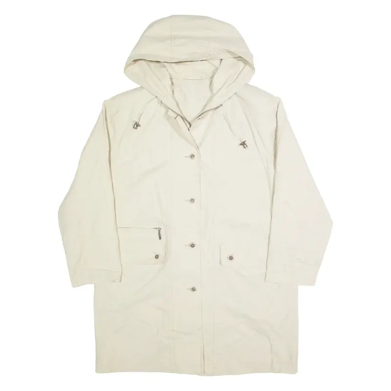 Mens Jacket Beige Hooded L