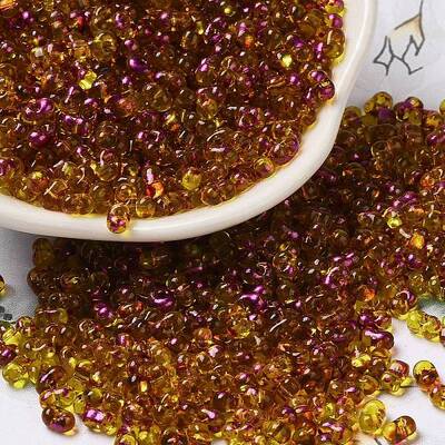 Spray Painted Glass Seed Beads