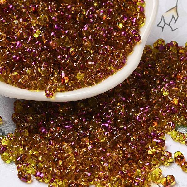 Spray Painted Glass Seed Beads
