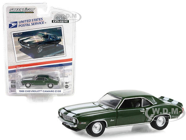 1969 Chevrolet Camaro Z/28 Green Metallic with White Stripes USPS (United States Postal Service) \