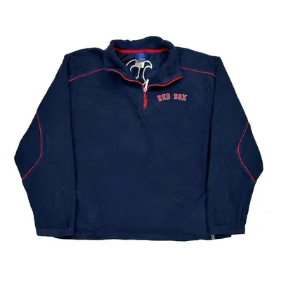 Boston Red Sox Reebok Mlb Fleece - Medium Navy Polyester