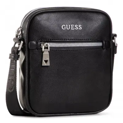 Guess, Scala, Mini, Fabric Shoulder Bag, Black, Men's