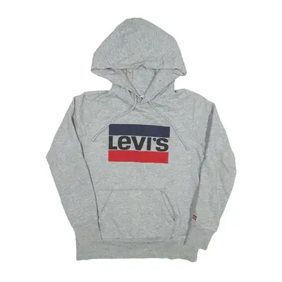 LEVI'S Hoodie Grey Pullover Mens XS