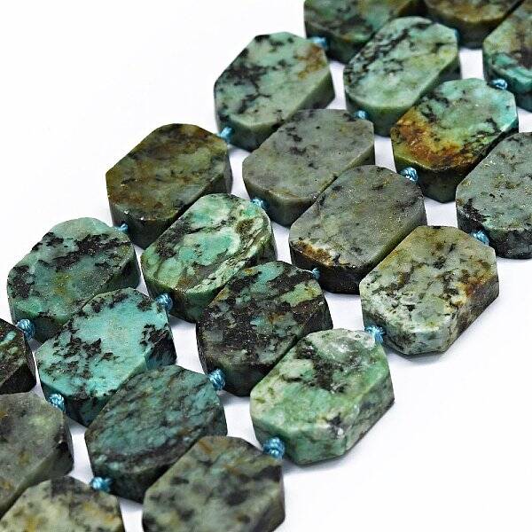Natural African Turquoise(Jasper) Beads Strands