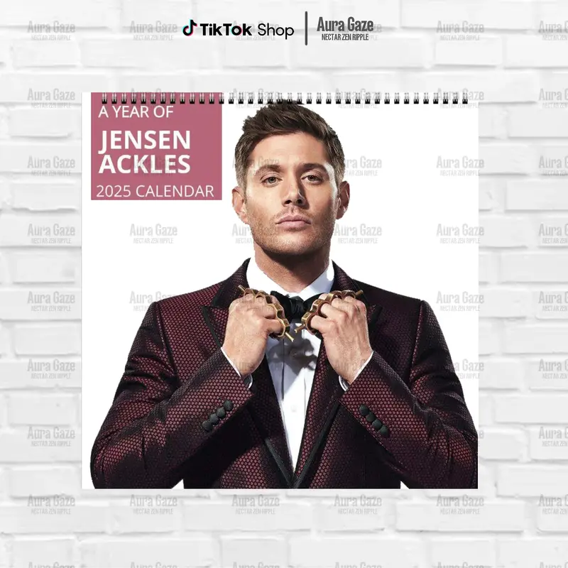 Jensen Ackles 2025 Wall Calendar Planner, Supernatural Dean Winchester, Jensen Ackles Fan Gift For Her, Fan Merchandise, Cele...