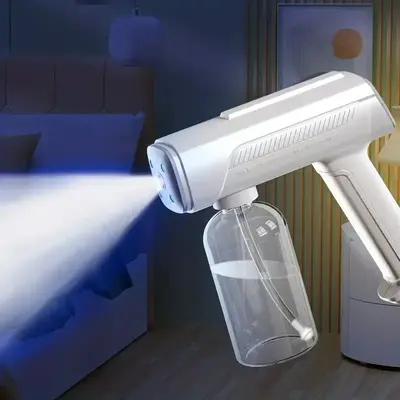 Electric Sprayer, Rechargeable Atomizing Disinfection Sprayer, Nano Sprayer Disinfectant Fogger Machine with Blue Light for T...