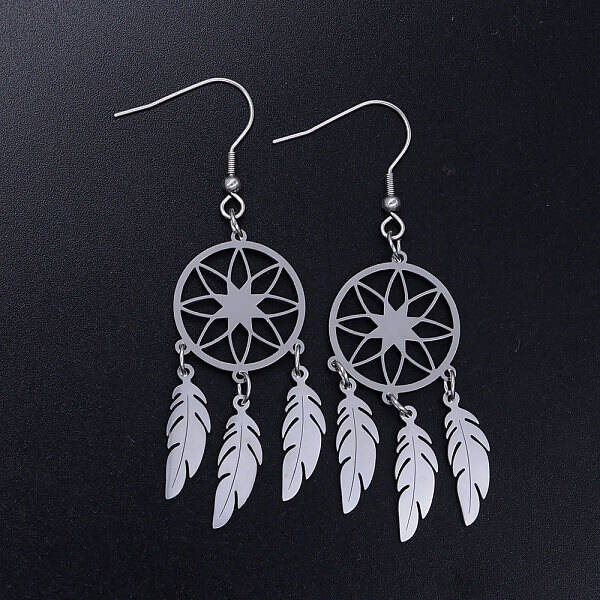 Tarnish Resistant 201 Stainless Steel Chandelier Earrings