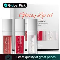 Juicy Moisturizing Lip Oil, Long Lasting Tinted Mirror Glossy Lip Glaze Stick, National Day Makeup, Lip Care Products for All...
