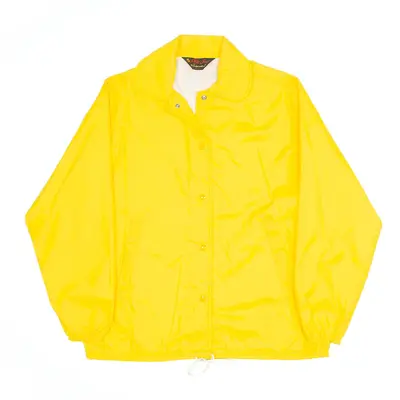 PLA-JAC Yellow 90s Nylon Coach Jacket Womens M