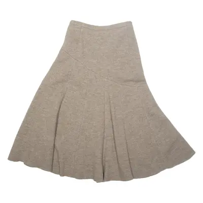 MADELEINE Womens Flare Skirt Brown Midi M