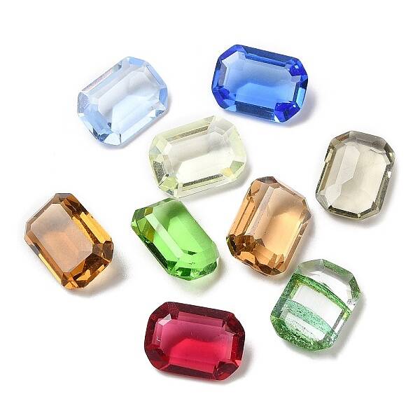 Pointed Back Glass Rhinestone Cabochons